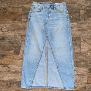 American Eagle Low Rise Maxi Jean Skirt